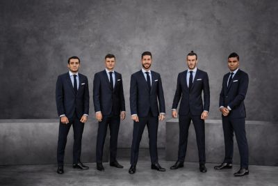 Paris Saint-Germain wearing BOSS suits