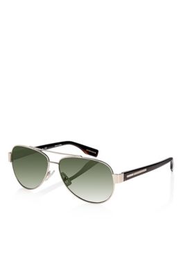 'Sunglasses' | Light Gold Metal Aviator Sunglasses, Assorted-Pre-Pack