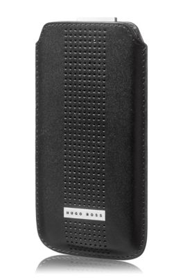 &lsquo;'HBLTHIP5000S1201' | Leather Cell Phone Case, Black