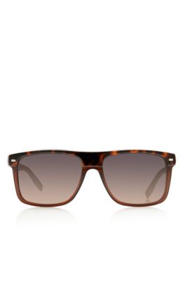 BOSS - 'Sunglasses' | Plastic Flat Top Frame Tortoiseshell Sunglasses