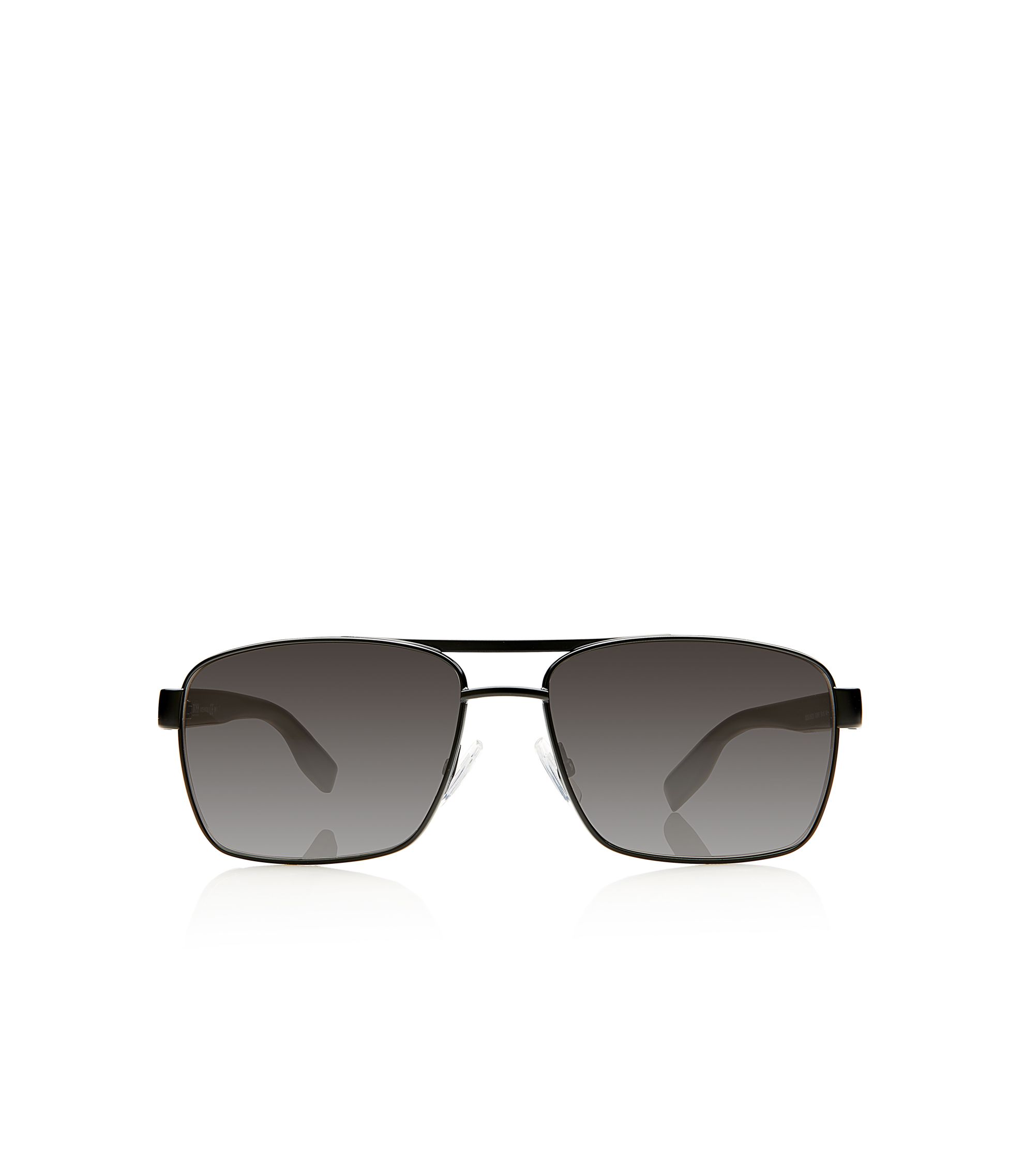 BOSS - 'Sunglasses' | Black Aviator Shaded Temple Sunglasses