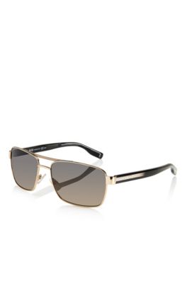 'Sunglasses' | Gold Aviator Shaded Temple Sunglasses, Assorted-Pre-Pack