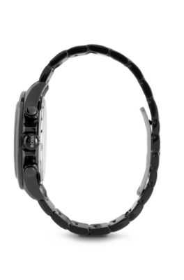 '1512961' | Chronograph Ionic Black Plated Steel Strap Quartz Watch, Assorted-Pre-Pack