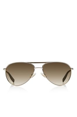 'Sunglasses' | Gold Matte Aviator Sunglasses, Assorted-Pre-Pack