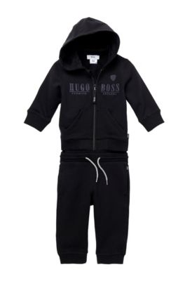 'J04120' | Toddler Stretch Cotton Blend Performance Pants, Black