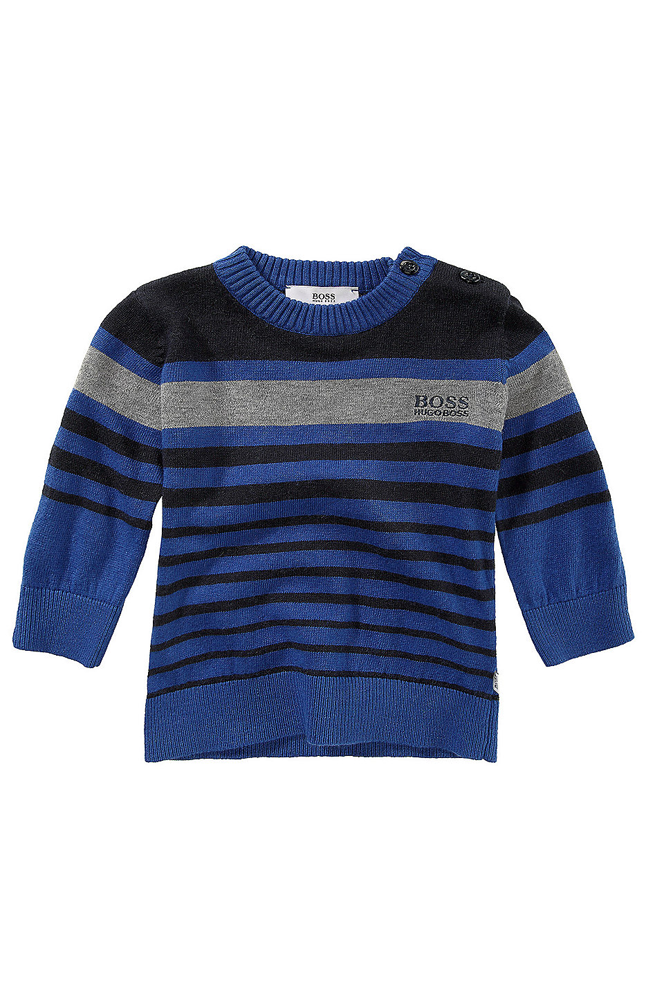 BOSS - 'J05246' | Toddler Cotton-Wool Blend Crewneck Sweater