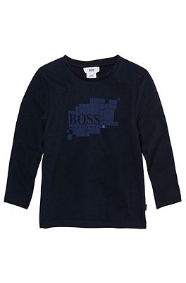BOSS - 'J25543' | Boys Long-Sleeved Cotton Graphic Crewneck 
