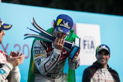 Lucas Di Grassi winner of Formula E race