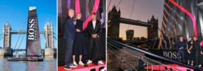 HUGO BOSS sailing boat in London