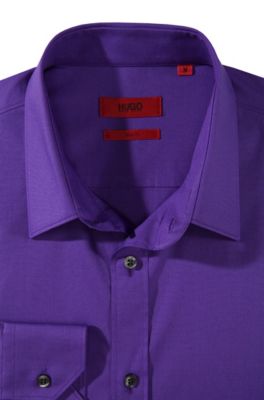 purple hugo boss shirt