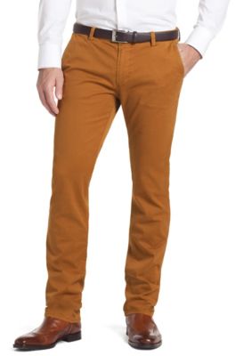 BOSS - Stretch cotton chinos ´Rice-1-D`