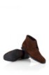 Smooth, calf leather suede ankle boot 'CLENNO', Dark Brown