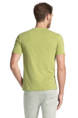 green polo v neck t shirt