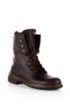 Leather lace-up boot 'Russon', Dark Brown