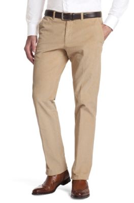 BOSS - Corduroy trousers with flap 