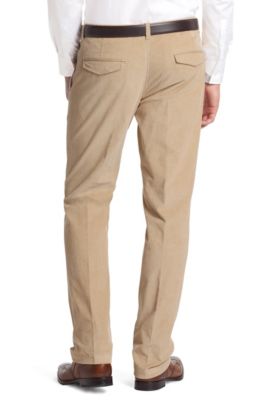 BOSS - Corduroy trousers with flap 