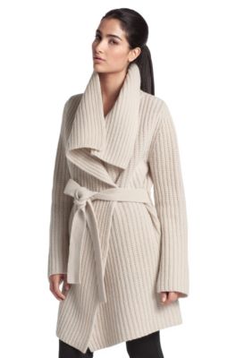 chunky knit cardigan beige