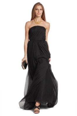 Evening dress in finest silk crepe 