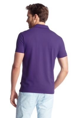 purple hugo boss polo