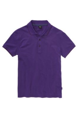 purple hugo boss polo shirt