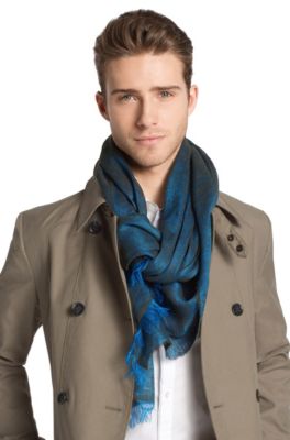 silk linen scarf