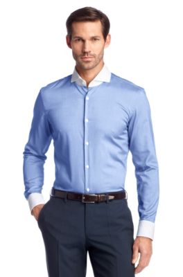 shirt with contrasting collar 'Johan 