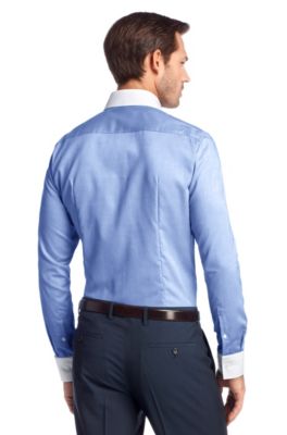 hugo boss contrast collar shirt