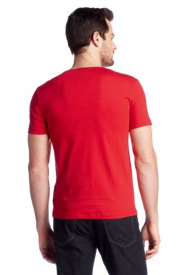 mens red hugo boss t shirt