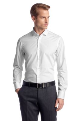 hugo boss plain white shirt