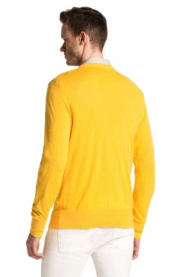 hugo boss yellow sweatshirt