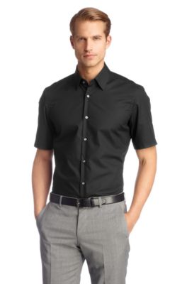 Regular fit, easy-iron, short-sleeved 