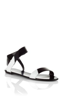 hugo boss leather flip flops