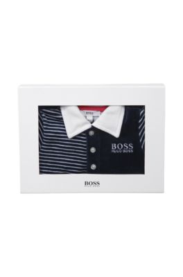 'J98087' | Infant Onesie and Comfort Blanket Set, Dark Blue