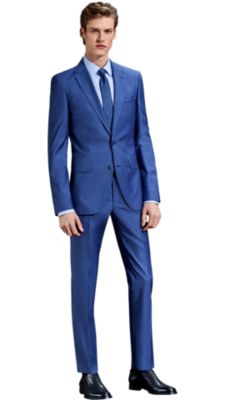 Men wearing a blue suit by BOSS