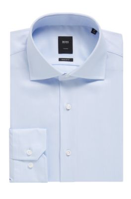 Tailored blue shirt by BOSS