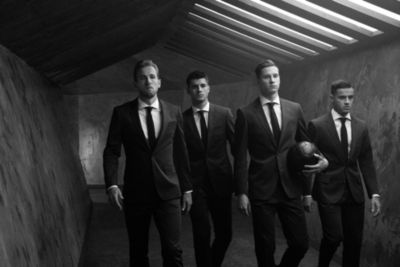 Harry Kane, Alvaro Morata, Julian Draxler und Philippe Countinho in BOSS 