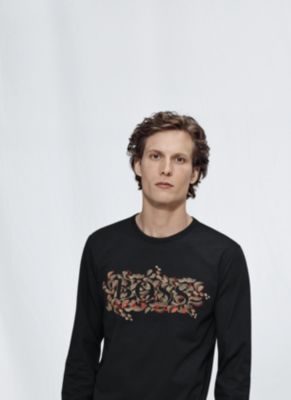 Pull noir et dor&eacute; pour homme sign&eacute; BOSS