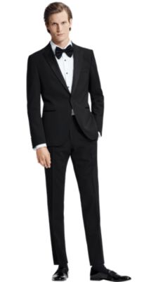 Black tuxedo suit for men by BOSS