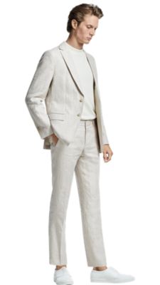 hugo boss tan suit