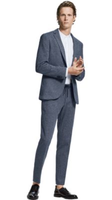 hugo boss grey suit sale