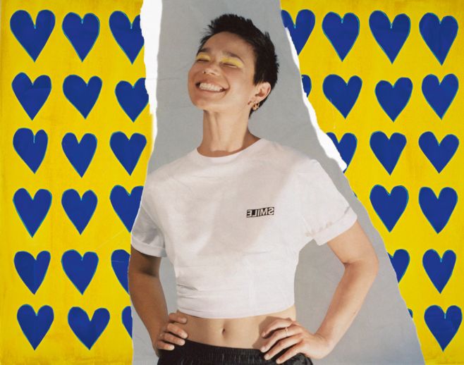 Personalized white t-shirt by HUGO