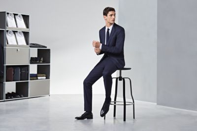 hugo boss navy suit