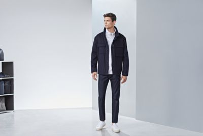 Denim look with sweatshirt and jacket by BOSS