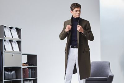 hugo boss dress coat