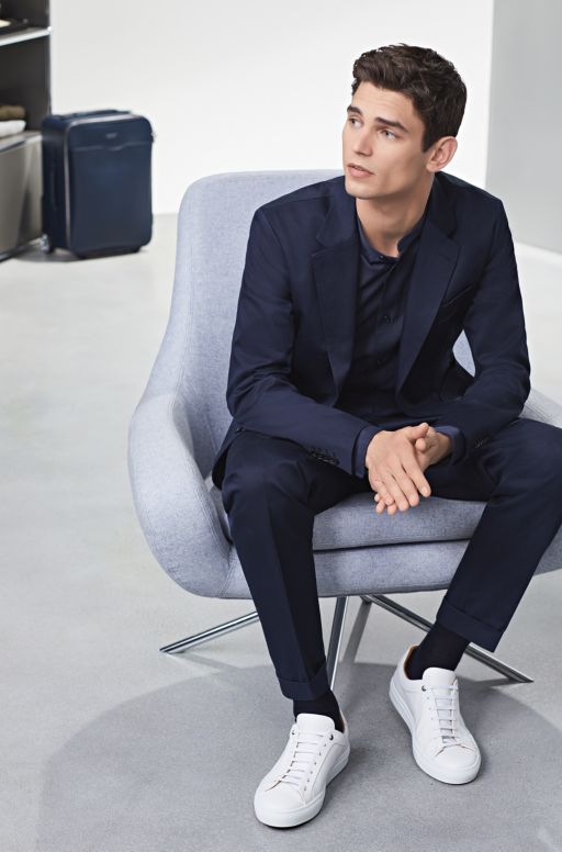 10 Rules Of Trainers Combining Trainers With Suit Or