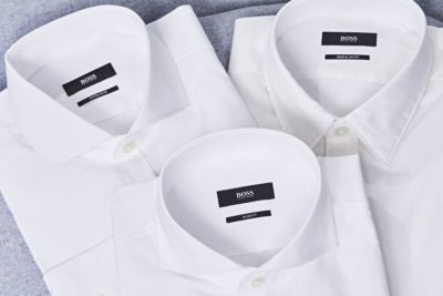 hugo boss grandad collar shirt