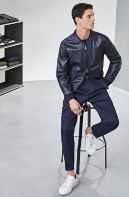 hugo boss leather