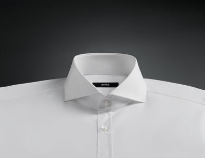 hugo boss grandad collar shirt