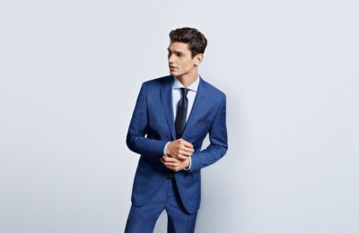 costume mariage hugo boss bleu marine