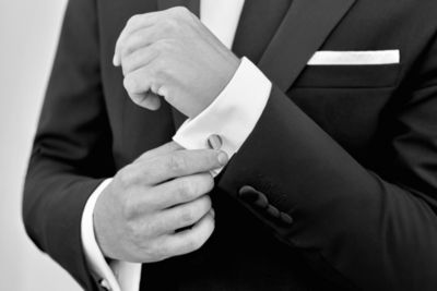 Cufflinks for wedding outfit by BOSS